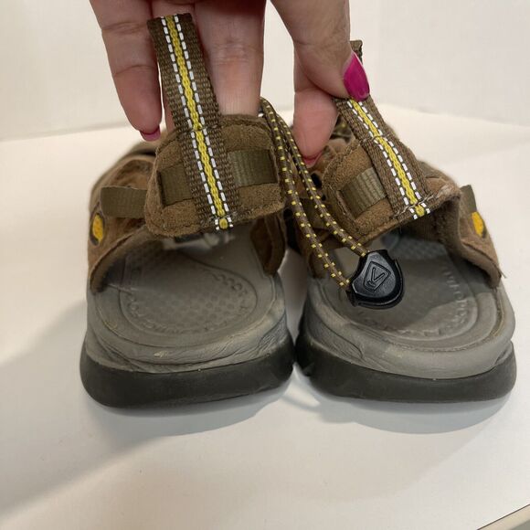 Keen Women's Whisper Sandals Coffee Liqueur/Keen Yellow Size 9 - Picture 6 of 10